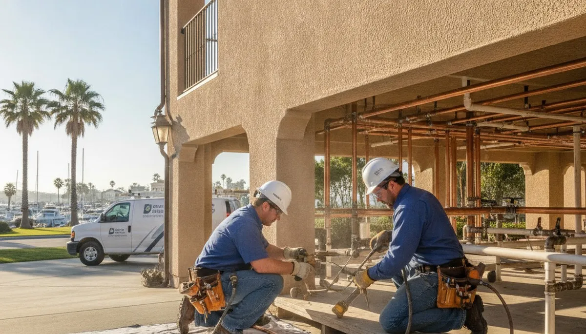 Stockton, CA plumbing repair service truck for residential leak and pipe repairs