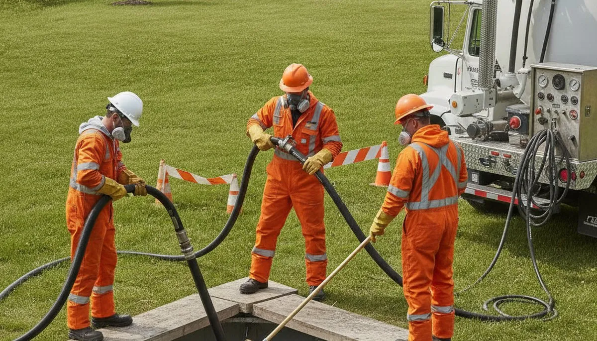Septic tank cleaning service in Stockton, CA by On Call Plumbers
