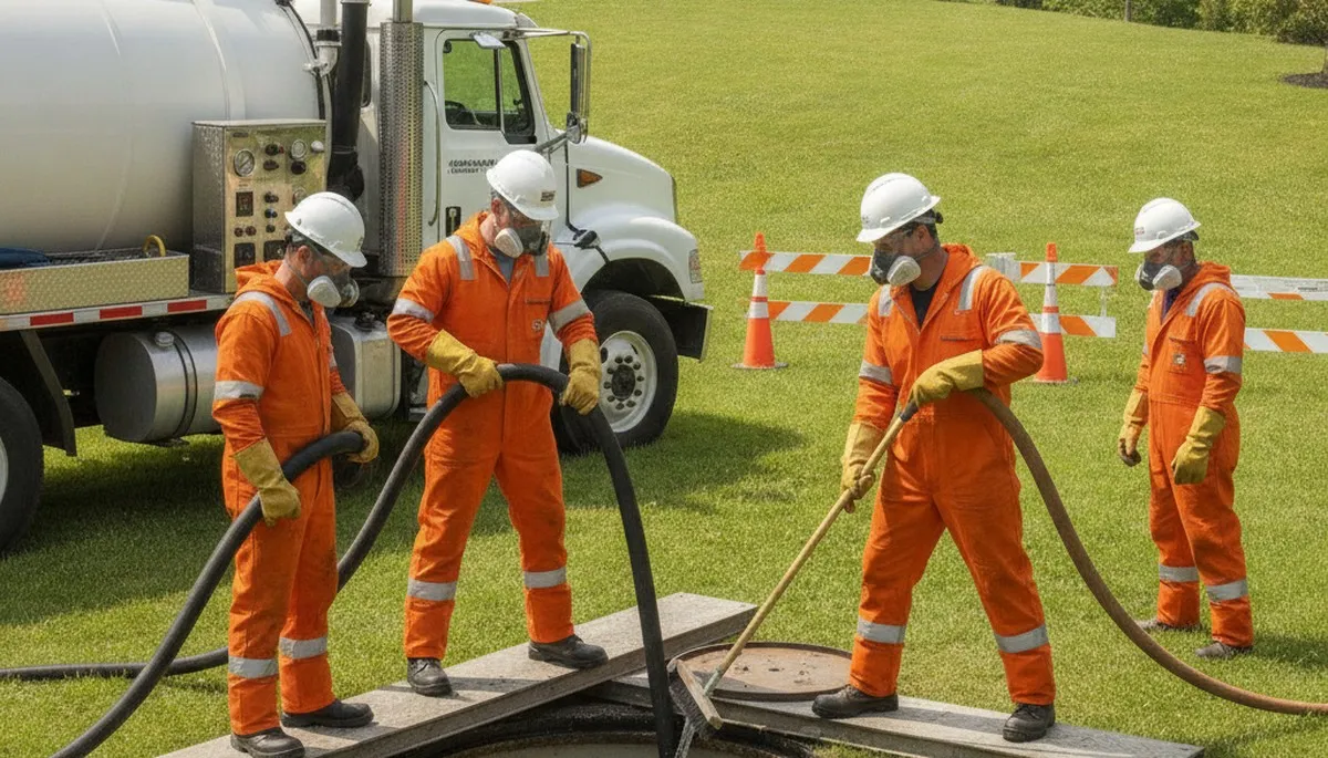 Septic tank cleaning service in Stockton, CA by On Call Plumbers